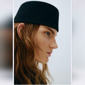 NWT 100% Wool Pill Box Hat - Elegant Black Women's Hat- One Size